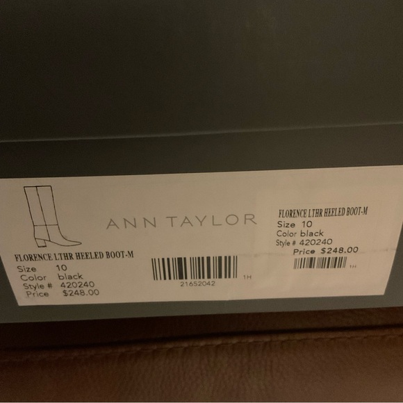 Ann Taylor Black  “Florence “ Tall Boots Size 10 - Picture 5 of 7
